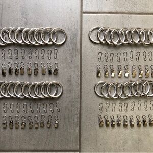 Silver Curtain Hangers (4)